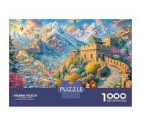 La Gran Muralla China Rompecabezas 1000 Pieza, Puzzle Difícilpara Adultos, Puzzle DIY para Juegos Familiares Rompecabezas 38x26cm/1000pcs