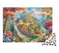 La Gran Muralla (China) Rompecabezas 1000 Pieza, Puzzle Difícilpara Adultos, Puzzle DIY para Juegos Familiares Rompecabezas 52x38cm/1000pcs