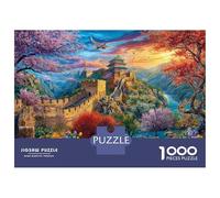 La Gran Muralla, China Rompecabezas 1000 Piezas De Lógica - para Adultos, Niños Y Toda La Familia, Puzzle Juego Didáctico, 52x38cm/1000pcs
