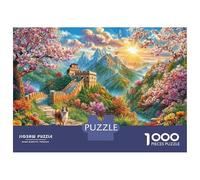 La Gran Muralla China Rompecabezas 1000 Piezas,Puzzle Difícil para La Familia - Tiempo De Calidad Y Diversión 70x50cm/1000pcs