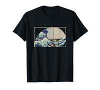La gran ola antes de Kanagawa japonés Fibonacci matemáticas Camiseta