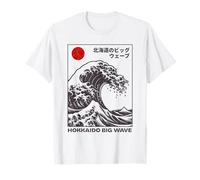 La Gran Ola de Kanagawa Japón Hokkaido Big Wave Hokusai Camiseta