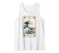 La Gran Ola de Kanagawa Tarot Card Artwork Japón Camiseta sin Mangas