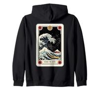 La Gran Ola Fuera de Kanagawa Tarot Card La Ola Sudadera con Capucha