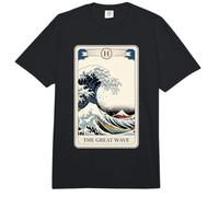 La Gran Ola Fuera de Kanagawa Tarot Carta Divertida Gran Ola Comfort Colors Adult Heavyweight T-Shirt