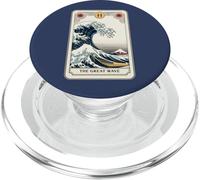 La Gran Ola Fuera de Kanagawa Tarot Carta Divertida Gran Ola PopSockets PopGrip para MagSafe
