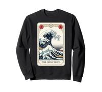 La Gran Ola Fuera de Kanagawa Tarot Carta Divertida Gran Ola Sudadera