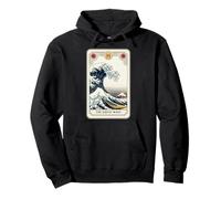 La Gran Ola Fuera de Kanagawa Tarot Carta Divertida Gran Ola Sudadera con Capucha