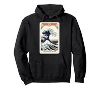 La Gran Ola Fuera de Kanagawa Tarot Carta Divertida Gran Ola Sudadera con Capucha