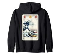 La Gran Ola Fuera de Kanagawa Tarot Carta Divertida Gran Ola Sudadera con Capucha