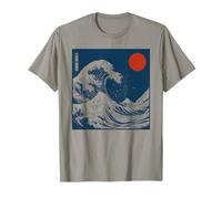 La Gran Ola Kanagawa Japonés Estética Hokusai Art Camiseta
