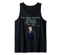 La Gran Sociedad descansa en la abundancia y la Libertad para Todos los LBJ Camiseta sin Mangas