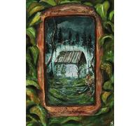 La grange aux murs de lichen