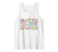 La gratitud es mi Actitud Mentalidad Positiva Inspiradora Camiseta sin Mangas