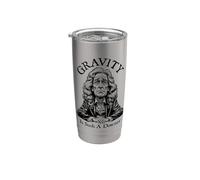 La gravedad es tan débil triste Isaac Newton Ciencia de la física Vaso térmico de acero inoxidable de doble pared