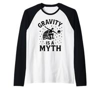 La Gravedad es un Mito Parkour Retro Cosmic Vintage Free Running Camiseta Manga Raglan
