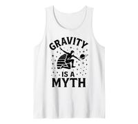 La Gravedad es un Mito Parkour Retro Cosmic Vintage Free Running Camiseta sin Mangas