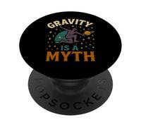La Gravedad es un Mito Parkour Retro Cosmic Vintage Free Running PopSockets PopGrip Adhesivo