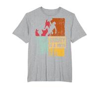 La Gravedad es un Mito Regalo Escalada Boulder Montañismo Camiseta, Hombre Tallas Grandes, Gris Jaspeado, 6X Alto