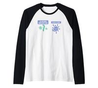 La Gripe entra en un Bar - Ciencia Divertida Camiseta Manga Raglan