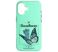 La Guadeloupe ou Gwadloup, Gwada l'île Papillon 971 Carcasa para iPhone 16