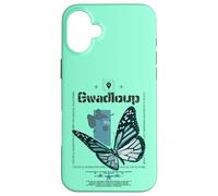 La Guadeloupe ou Gwadloup, Gwada l'île Papillon 971 Carcasa para iPhone 16 Plus