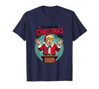 La Guerra contra la Navidad es Real - Angry Santa President Camiseta
