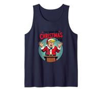 La Guerra contra la Navidad es Real - Angry Santa President Camiseta sin Mangas