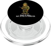 La guerra es el infierno, pero el estilo es para siempre - 70s Retro Vintage USA PopSockets PopGrip para MagSafe