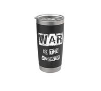 La guerra es la respuesta Vaso térmico de acero inoxidable de doble pared