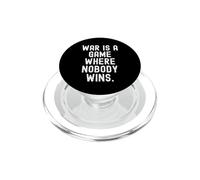 La Guerra es un Juego Donde Nadie GANA sabiduría para Hombres y Mujeres PopSockets PopGrip para MagSafe