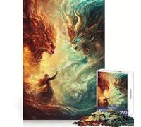 La Guerra eterna de los Elementos, Rompecabezas de 1000 Piezas para Adolescentes, Juguete de lógica Fuerte, Mente Relajada, Borde Limpio, Sorpresa de cumpleaños 38x26cm