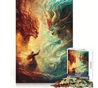 La Guerra Eterna de los Elementos, Rompecabezas de 1000 Piezas para Adultos, Juguete Intelectual, Diversión Relajante, Pieza de Arte 50x75cm