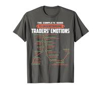La guía Completa para comprender Las emociones de los Comerciantes Trading Camiseta, Hombre, Asfalto, L