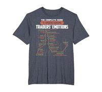 La guía Completa para comprender Las emociones de los Comerciantes Trading Camiseta, Hombre Tallas Grandes, Azul Jaspeado, 5X Alto