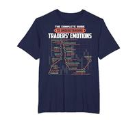 La guía Completa para comprender Las emociones de los Comerciantes Trading Camiseta, Hombre Tallas Grandes, Azul Marino, 3X Alto