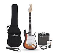 LA Guitarra Eléctrica 3/4 Sunburst, Set con Accesorios y Ampli de 10 W