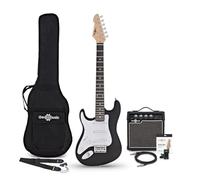 LA Guitarra Eléctrica 3/4 Zurda Negra, Set con Amplificador de 10 W