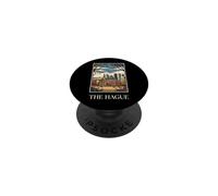 La Haya Paises Bajos Skyline Travel Art PopSockets PopGrip Adhesivo