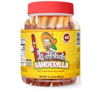 La Helada Banderilla Tamarindo/Tamarindo caramelo de pajita 40 unidades