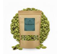 La Herbera | Cardamomo Elettaria cardamomum semilla entera, cardamomo verde, de Malabar | para infusión y cocina | especia a granel | Green Cardamom Pods