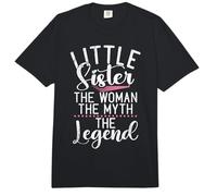 La Hermana pequeña, la Mujer, el Mito, la Leyenda, la Hermana pequeña Comfort Colors Adult Heavyweight T-Shirt