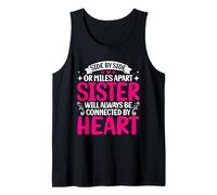 La hermana siempre estará conectada por el hermano de la hermandad del corazón Camiseta sin Mangas