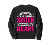 La hermana siempre estará conectada por el hermano de la hermandad del corazón Sudadera
