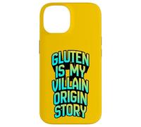 La Historia del Origen del Gluten es mi Villano, Divertida Ropa de Humor para celíacos Carcasa para iPhone 14
