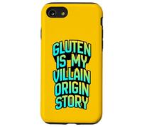 La Historia del Origen del Gluten es mi Villano, Divertida Ropa de Humor para celíacos Carcasa para iPhone SE (2020) / 7/8