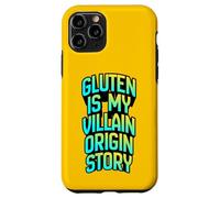 La Historia del Origen del Gluten es mi Villano, Divertida Ropa de Humor para celíacos Carcasa para iPhone 11 Pro