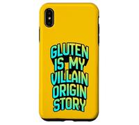 La Historia del Origen del Gluten es mi Villano, Divertida Ropa de Humor para celíacos Carcasa para iPhone XS MAX