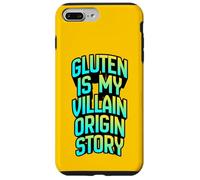 La Historia del Origen del Gluten es mi Villano, Divertida Ropa de Humor para celíacos Carcasa para iPhone 7 Plus/8 Plus