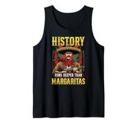 La Historia es más Profunda Que Margaritas Art Cinco de Mayo Camiseta sin Mangas
